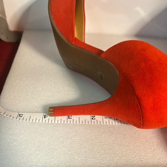 Jessica Simpson Red Suede 4in Heels Brand New - Picture 3 of 5